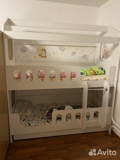 Двухъярусная кровать домик бу