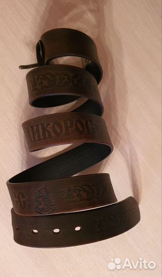 Мужской кожаный ремень Великоросс