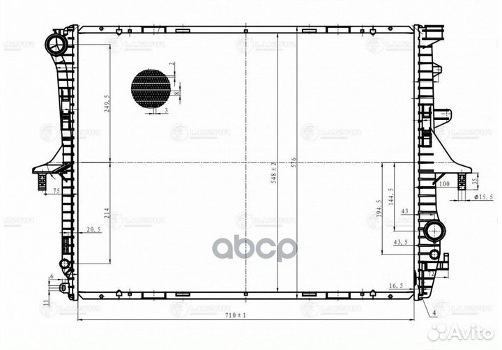Радиатор VAG Q7 3.0-4.2 06- /touareg 3.0-6.0 02