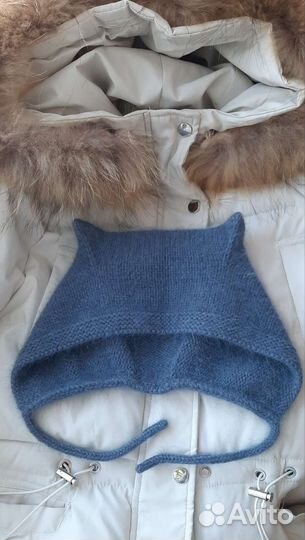 Чепчик с ушками, коточепчик