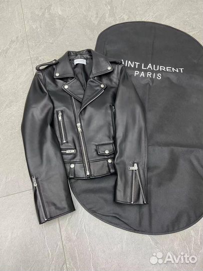 Косуха из натуральной кожи Saint Laurent