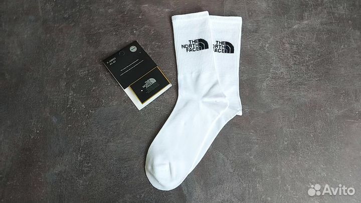 Носки North Face белые хлопковые