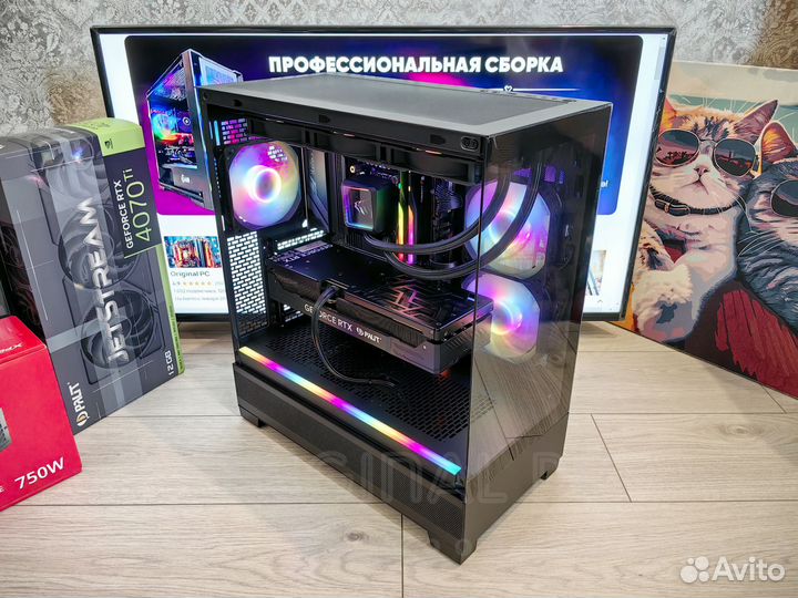 I7 13700K + RTX 4070 Ti. Полностью новый. Гарантия