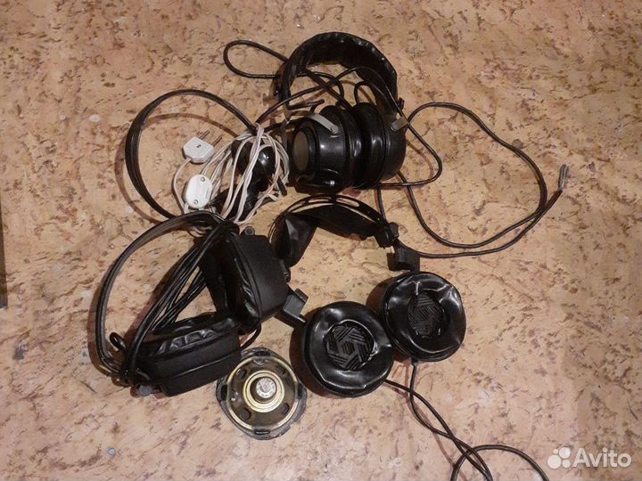 Наушники, гарнитура самолётная и танковая