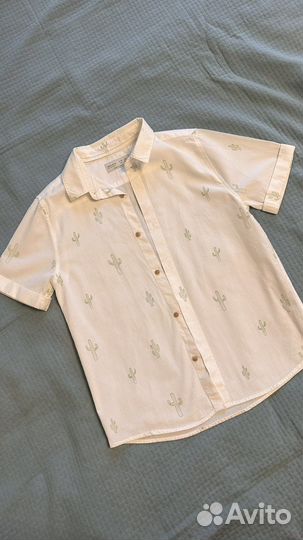 Рубашка zara для мальчика 140