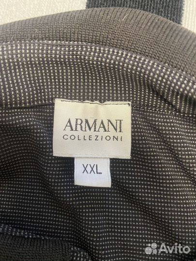 Шелковое поло Armani collezioni