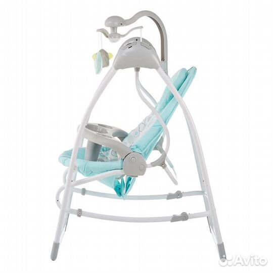 Электрокачель Baby Swing 2в1 (серый)