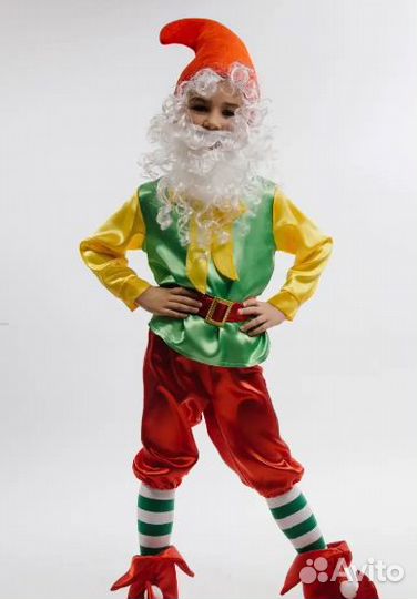 Новогодний костюм гнома 122-134