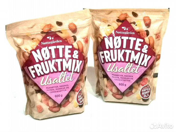 Ореховая и фруктовая смесь 600 гр Норвегия