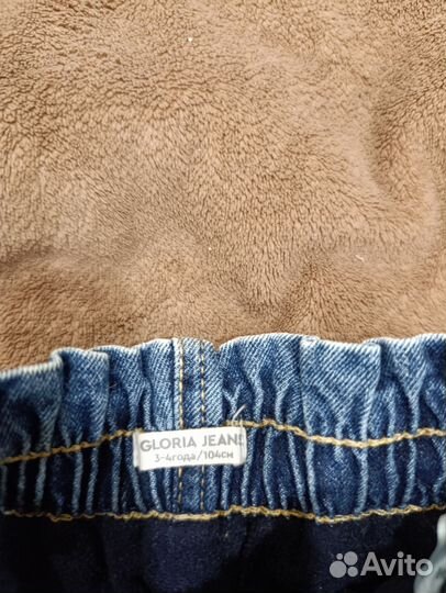 Джинсы утепленные для девочки 104 см