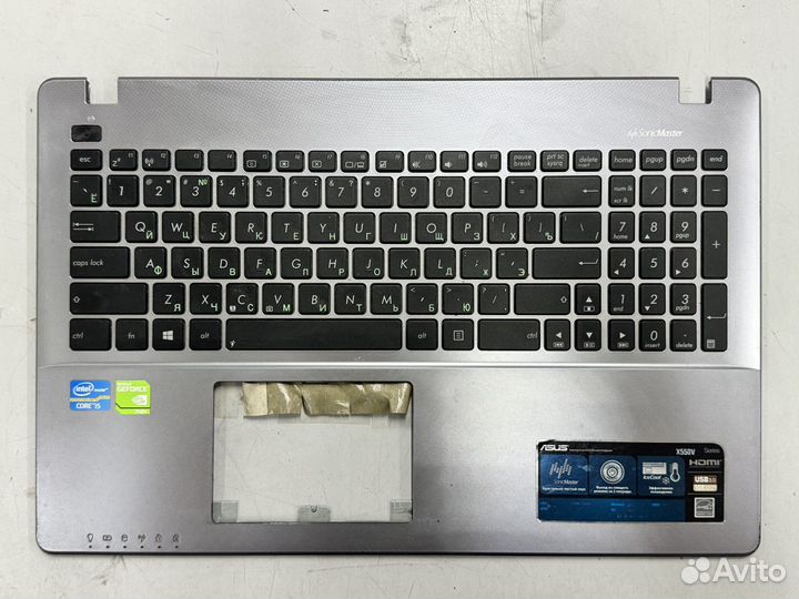 Ноутбук Asus X550V X550 series в разборе