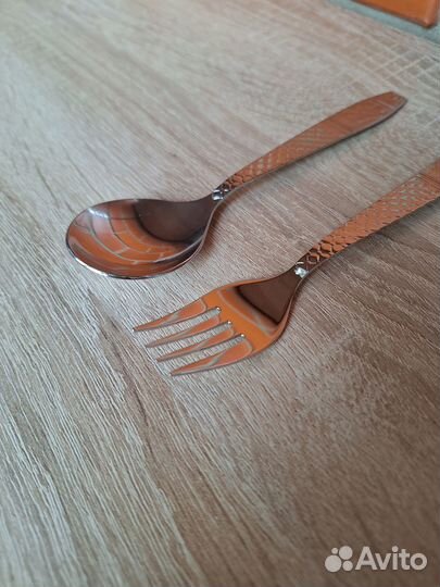 Набор ложка, вилка детская.Россия