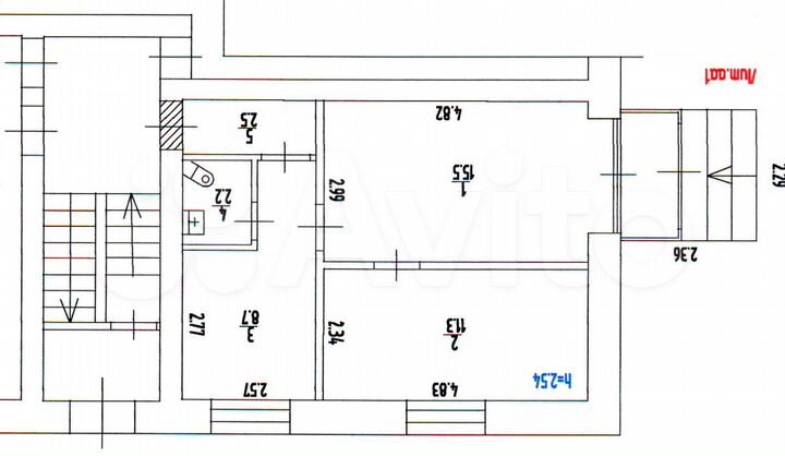 Помещение свободного назначения, 40 м²