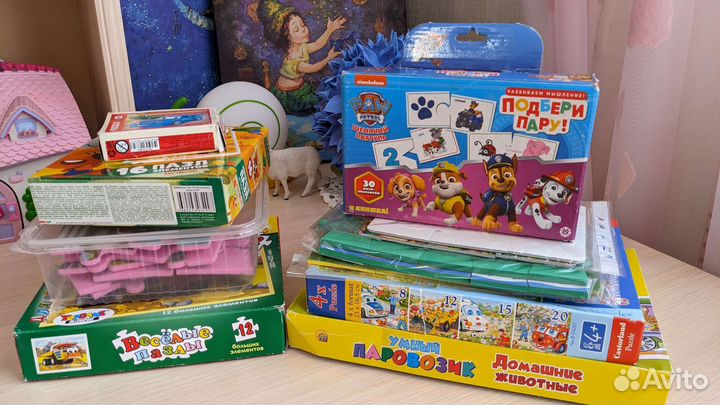 Большой пакет пазлов для малышей