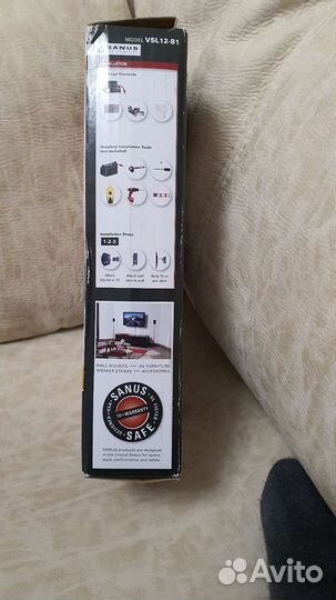 Кронштейн для телевизора Sanus VSL12-B1 Black