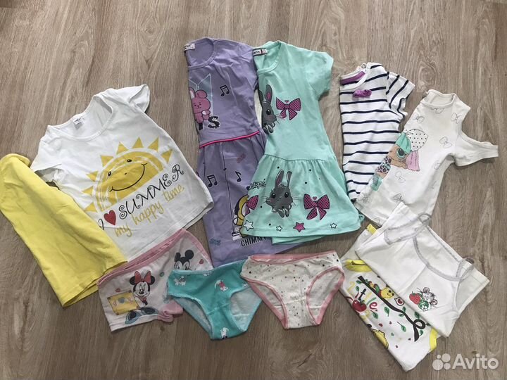 Вещи пакетом на девочку 92-110