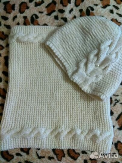 Шапка+снуд женский