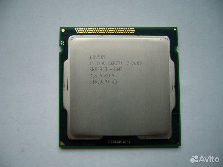Процессор intel Core i7 2600 + ddr3 4Gb*3шт
