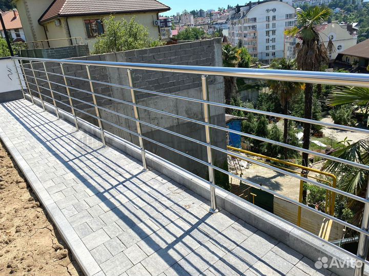 Перила ограждения поручни из нержавеющей стали