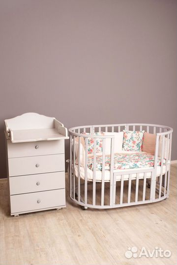Детская кровать трансформер для новорожденных