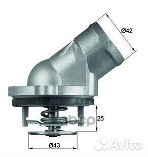 Термостат интегрированный TI4587D Mahle/Knecht