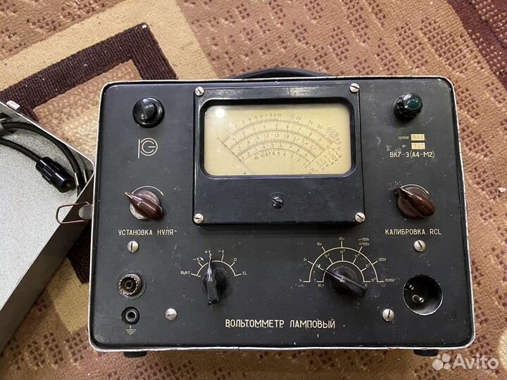 Вольтметр большой ламповый вк 7-3 СССР прибор