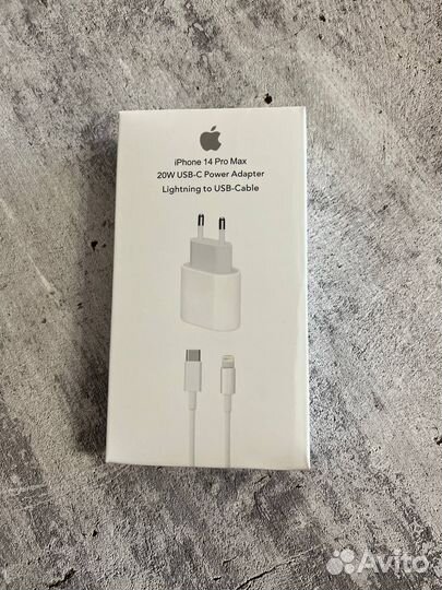 Быстрая зарядка iPhone 20w с кабелем Lightning