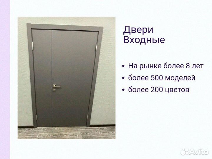 Дверь входная левая 860