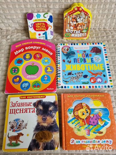 Комплект книг для малышей 6 мес+