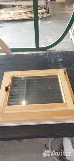 Окно евро деревянное