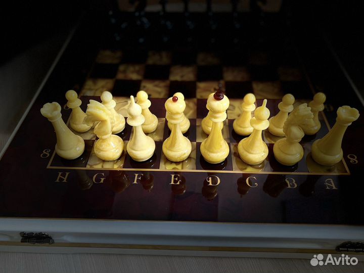 Шахматы. Янтарь. Шахматы янтарные 