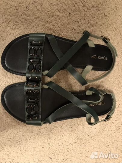 Босоножки topshop кожаные