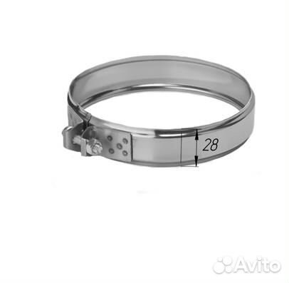 Хомут Феррум обжимной нерж.(430/0,5 мм), ф220