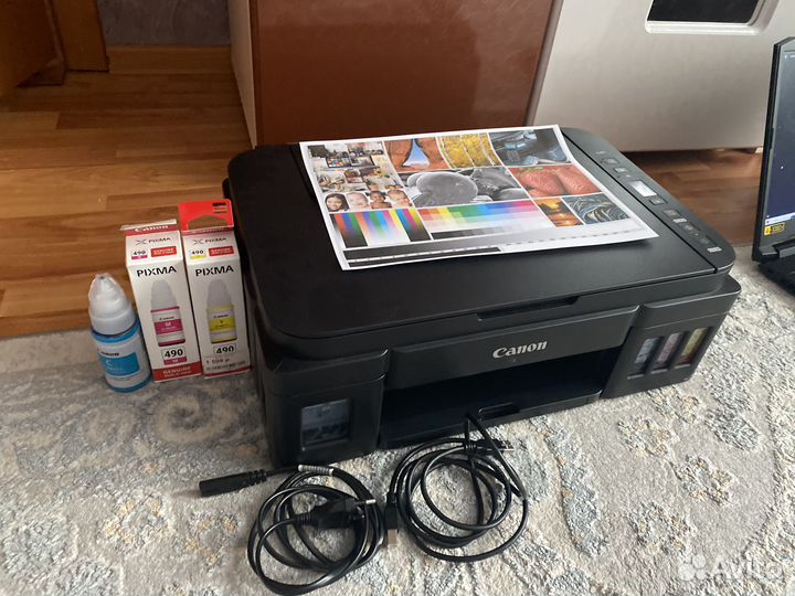 Мфу струйный canon g2411 с снпч