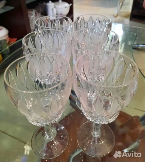Хрустальные бокалы для вина СССР