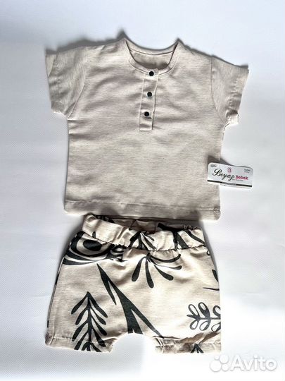 Костюм шорты и футболка 74 80 92