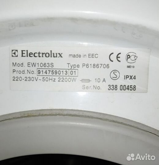 Запчасти к Стиральной машине Electrolux EW 1063 S