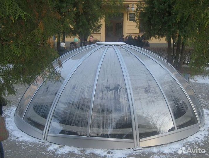 Панорамное остекление куполов