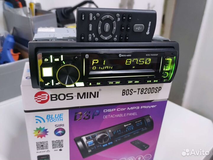 Магнитола Bos-Mini T820DSP, звуковой DSP процессор