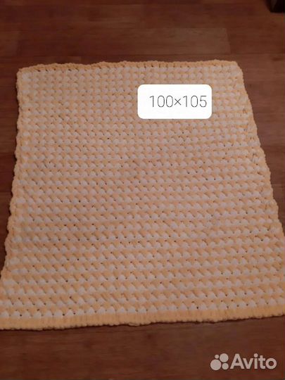 Плед детский вязаный ручная работа