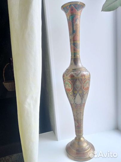 Ваза большая напольная индийская 80 см