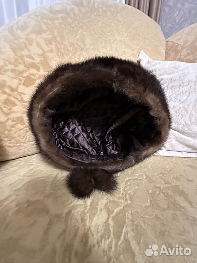 Берет женский, из норки