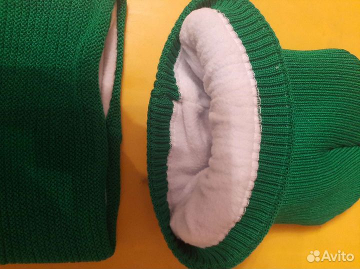 Шапка со снудом на флисе