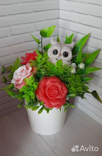 Букет из мыльных цветов