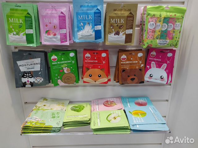 Маски тканевые, крем для рук