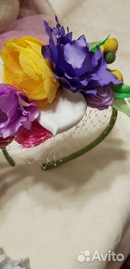 Ободок для волос ручной работы