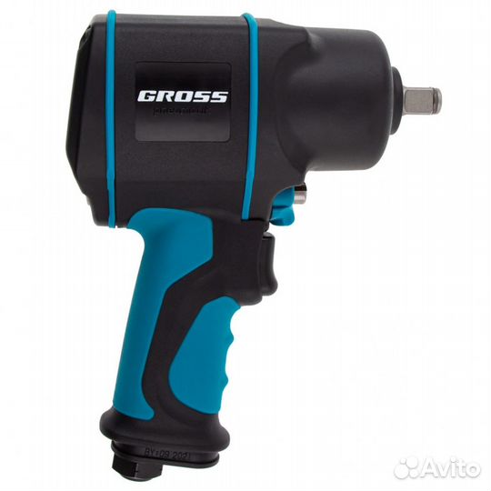 Пневмогайковерт ударный Twin Hammer 1220Нм Gross