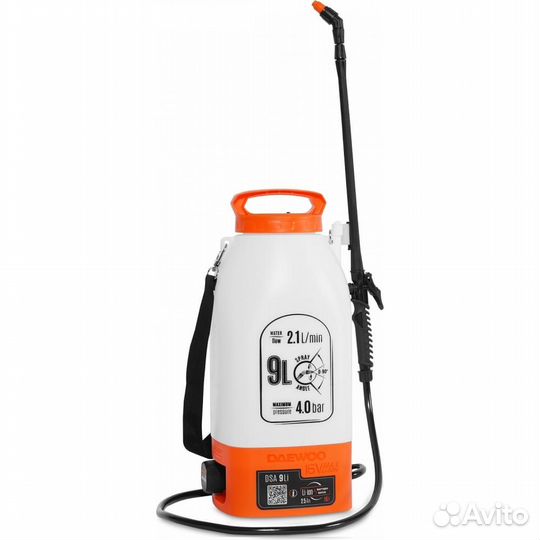 Аккумуляторный опрыскиватель daewoo DSA 9 Li