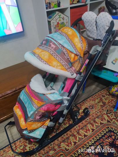 Санки с колёсами Nika 7-3