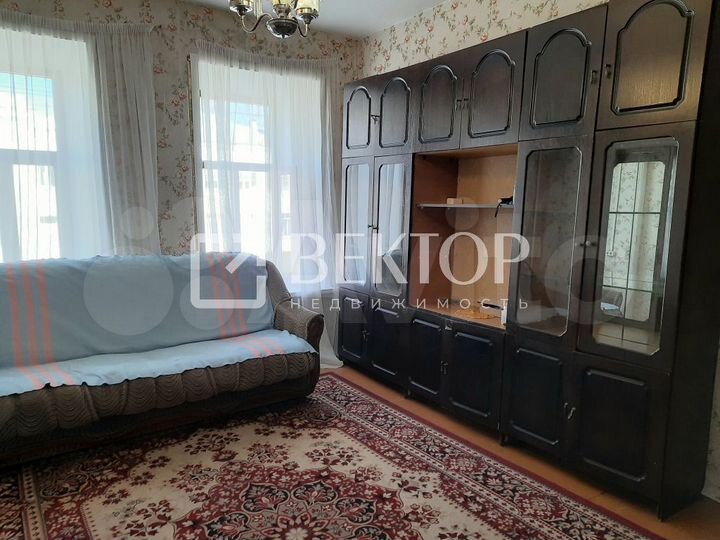Комната 34,2 м² в 2-к., 2/2 эт.